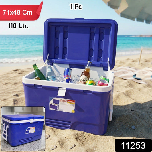 large insulated ice cooler box